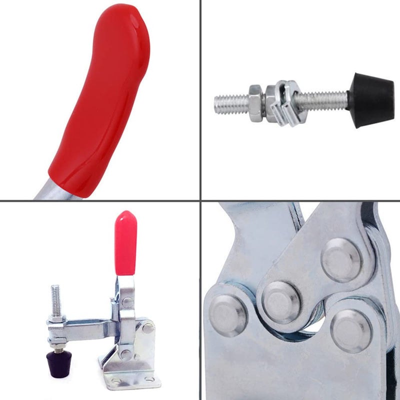 Utoolmart Hand Tool Vertical Toggle Clamp GH-12130 Quick Release Clamp 227kg Holding Capacity Adjustable Toggle Clamp 2 Pcs - Image 5